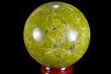 Polished Green Opal Sphere - Madagascar #78772-1